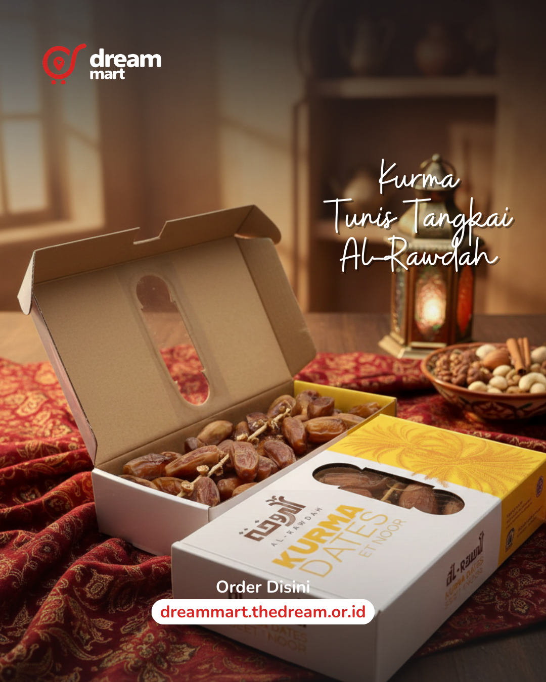 Kurma Tunis Tangkai Al Rowdah 500gr